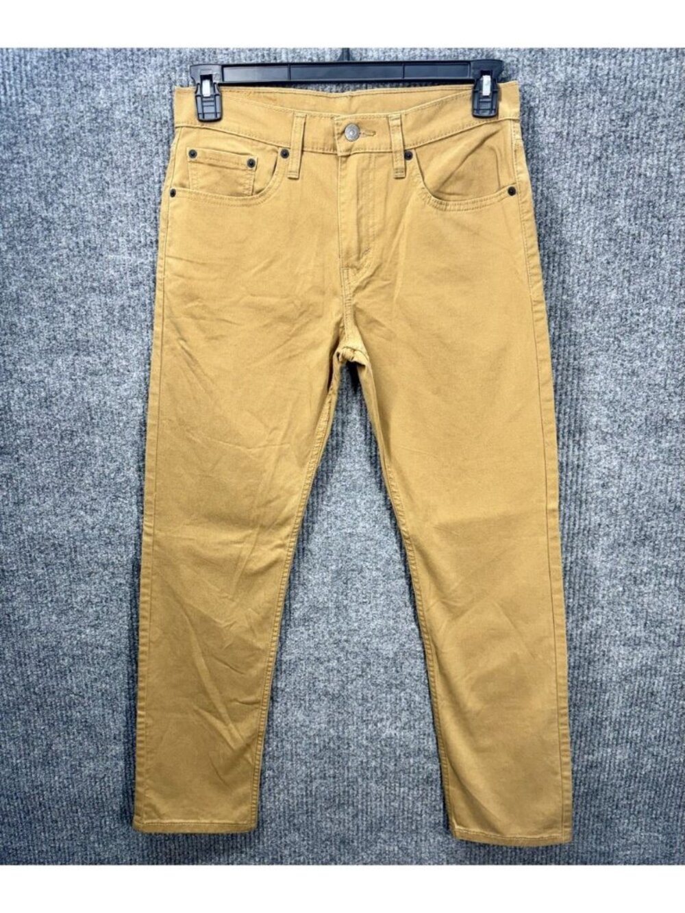 Levis 502 Jeans Men’s 29x32 Khaki Tan Regular Taper Fit White Tab Stretch Pants